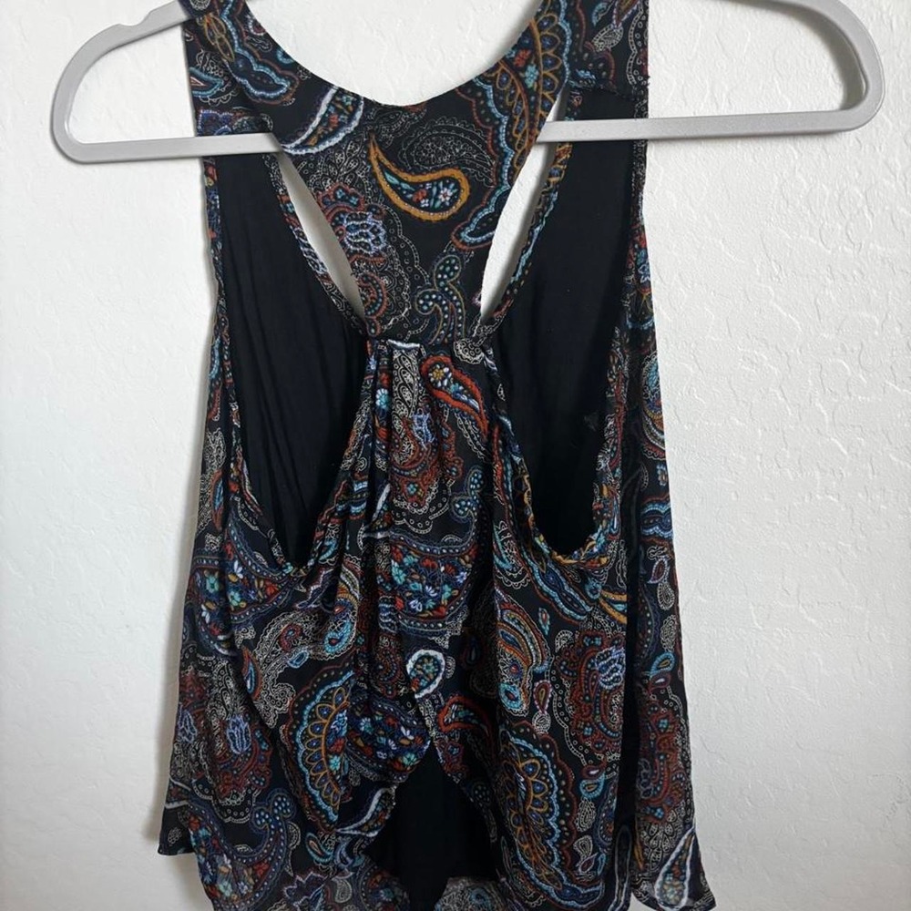 Paisley Print Racerback Tank Top - Picture 2 of 2